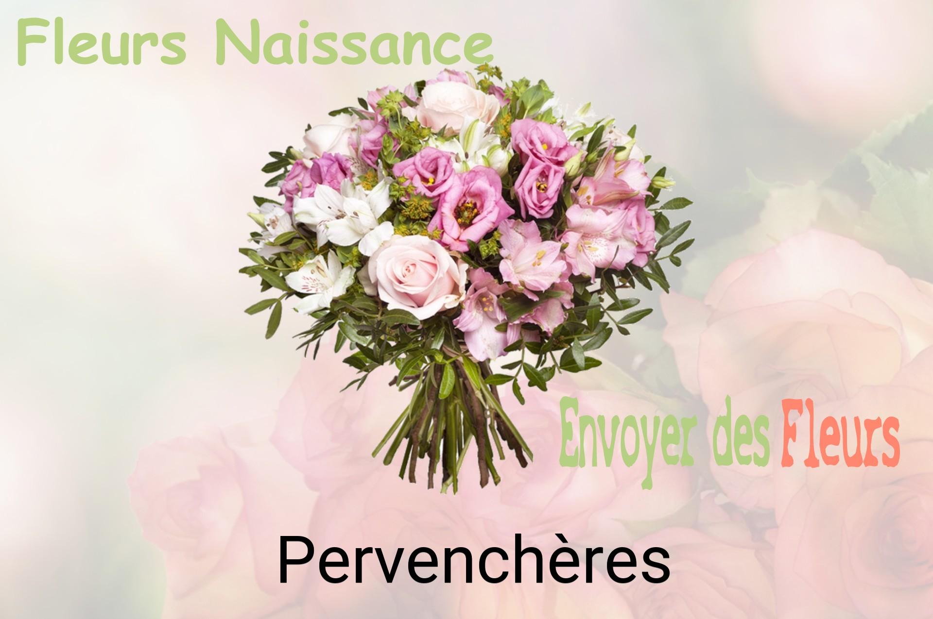 Bouquet de fleurs de naissance livré à Pervenchères